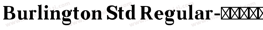 Burlington Std Regular字体转换